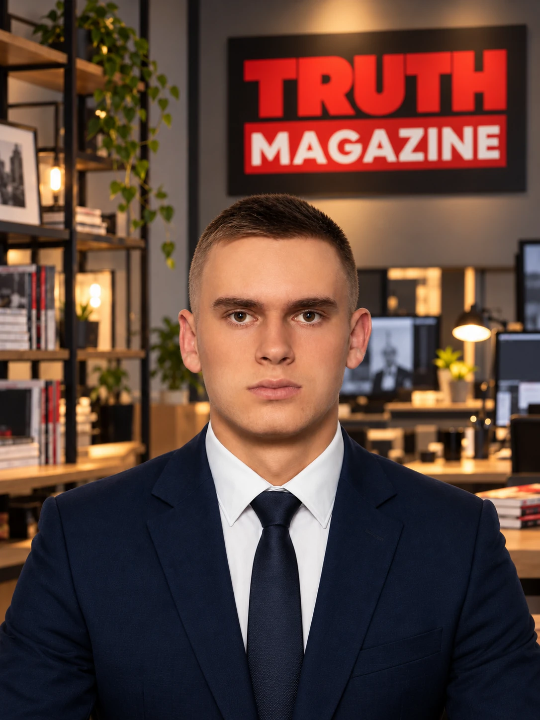 Portrait of Vladyslav Yakymiv, journalist at TRUTH Magazine